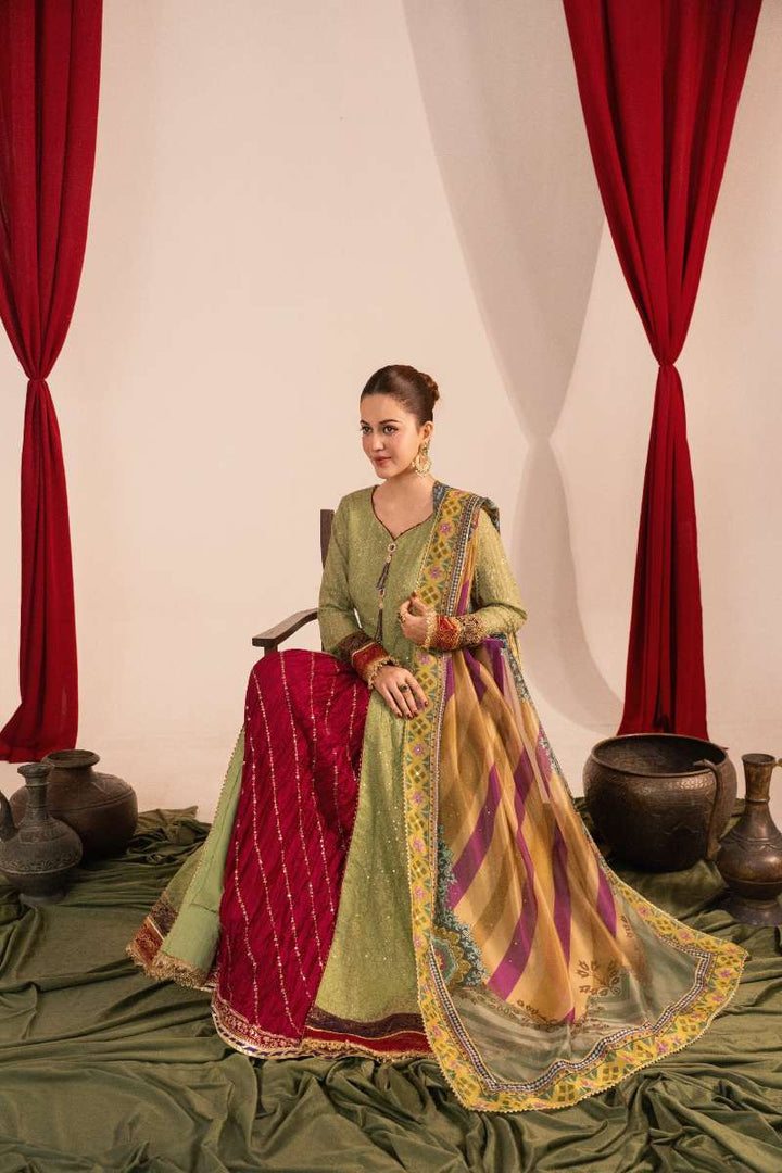 Zaaviay-Mint Oasis-Mint Green-Chikankari-3 Piece