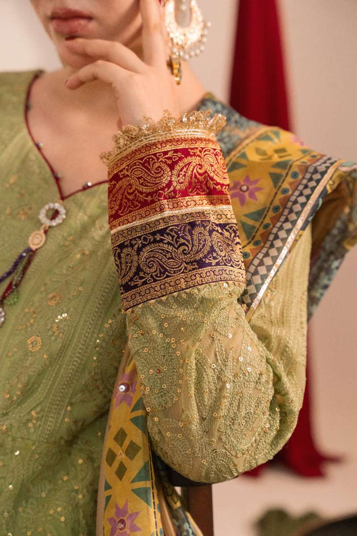 Zaaviay-Mint Oasis-Mint Green-Chikankari-3 Piece