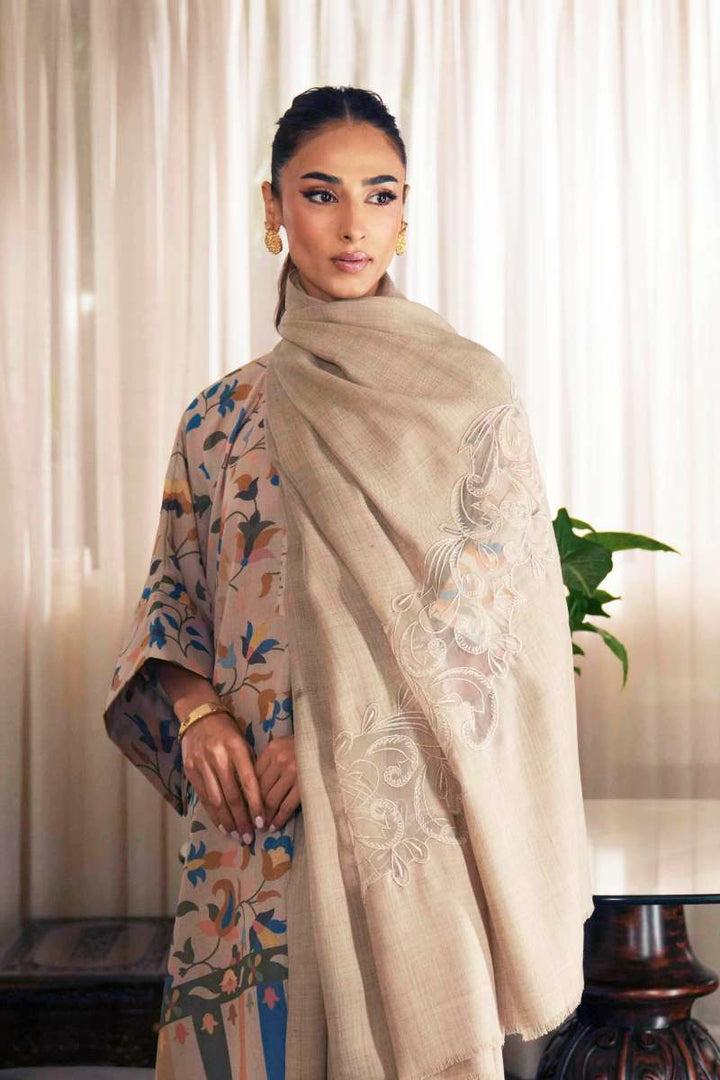 Natasha Kamal - Misha  - Printed Shawl - 2 Piece