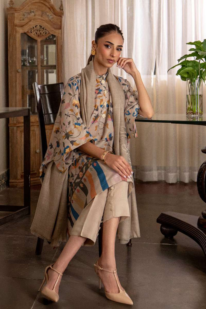 Natasha Kamal - Misha  - Printed Shawl - 2 Piece