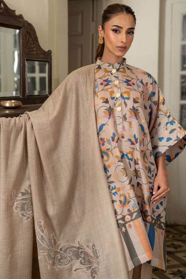 Natasha Kamal - Misha  - Printed Shawl - 2 Piece