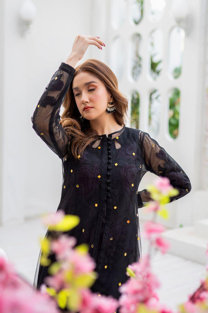 Zahra Ahmad - Mia - Black - Net - 3 Piece
