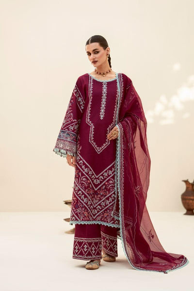 Fozia Khalid - Mulberry - Embroidered - 3 Piece - Studio by TCS