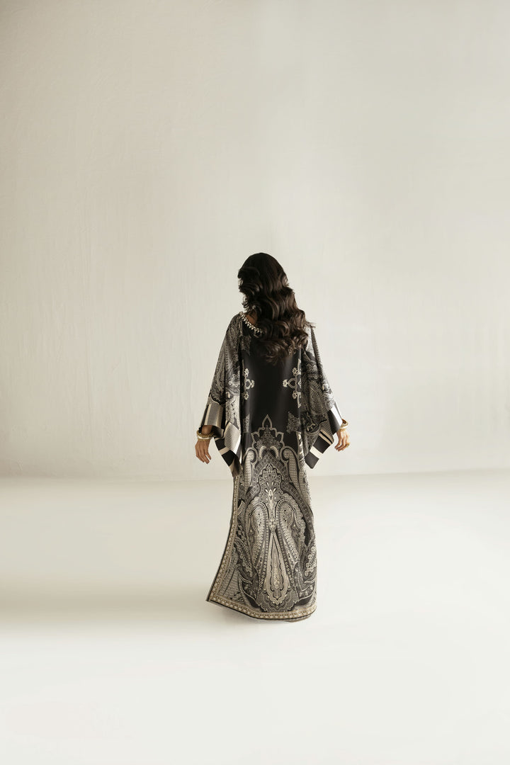 Shehrnaz - Crepe Silk Midnight Mosaic Dress For Women - Black