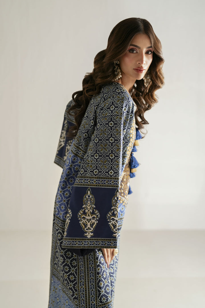 Shehrnaz - Pure Medium Silk Indigo Heritage Suit

 For Women - Navy Blue - Studio by TCS