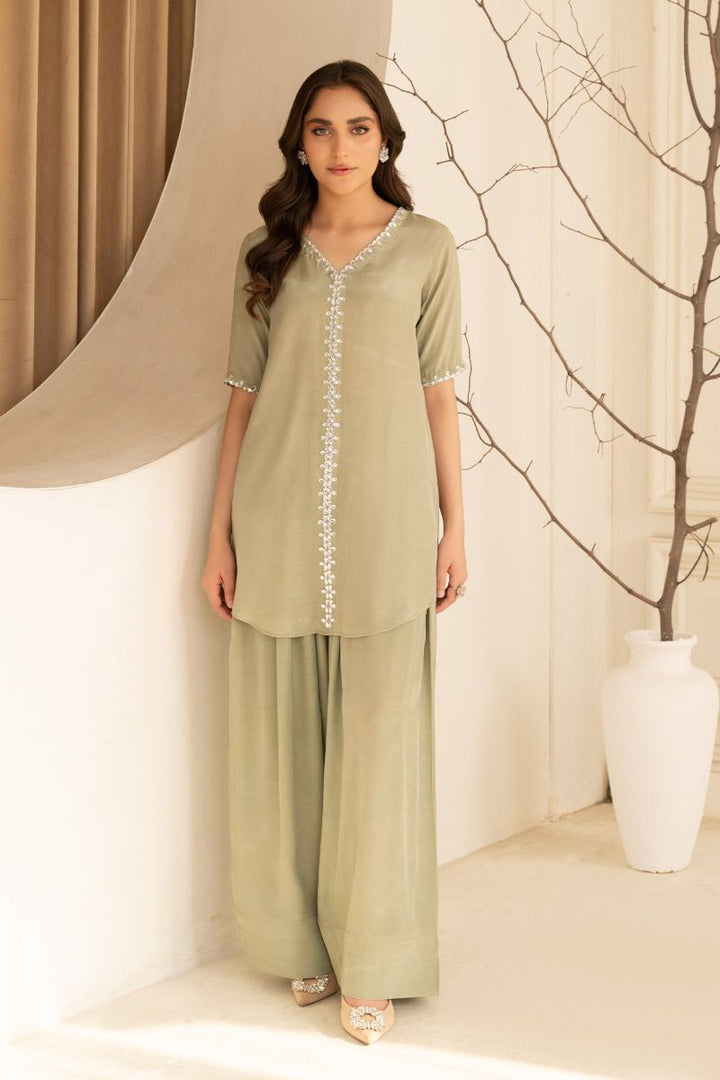 Allure by IH - NORA - Pastel Green - Thai Silk - 2 Piece