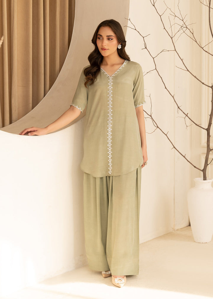 Allure by IH - NORA - Pastel Green - Thai Silk - 2 Piece