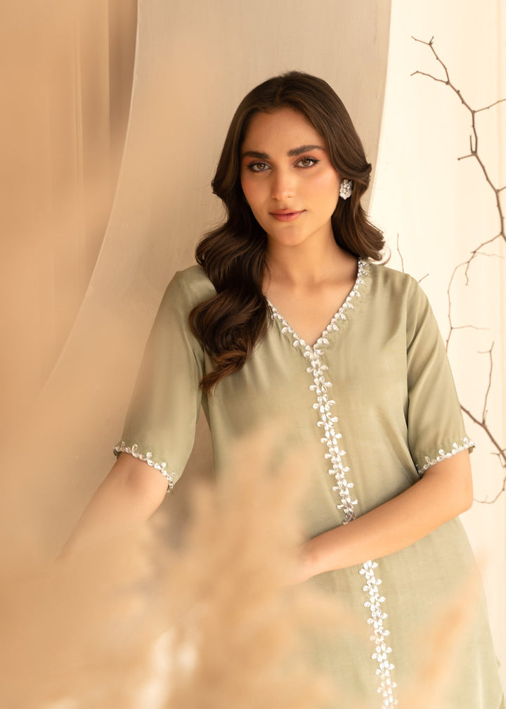 Allure by IH - NORA - Pastel Green - Thai Silk - 2 Piece