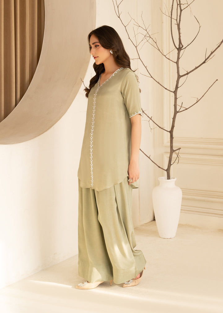 Allure by IH - NORA - Pastel Green - Thai Silk - 2 Piece