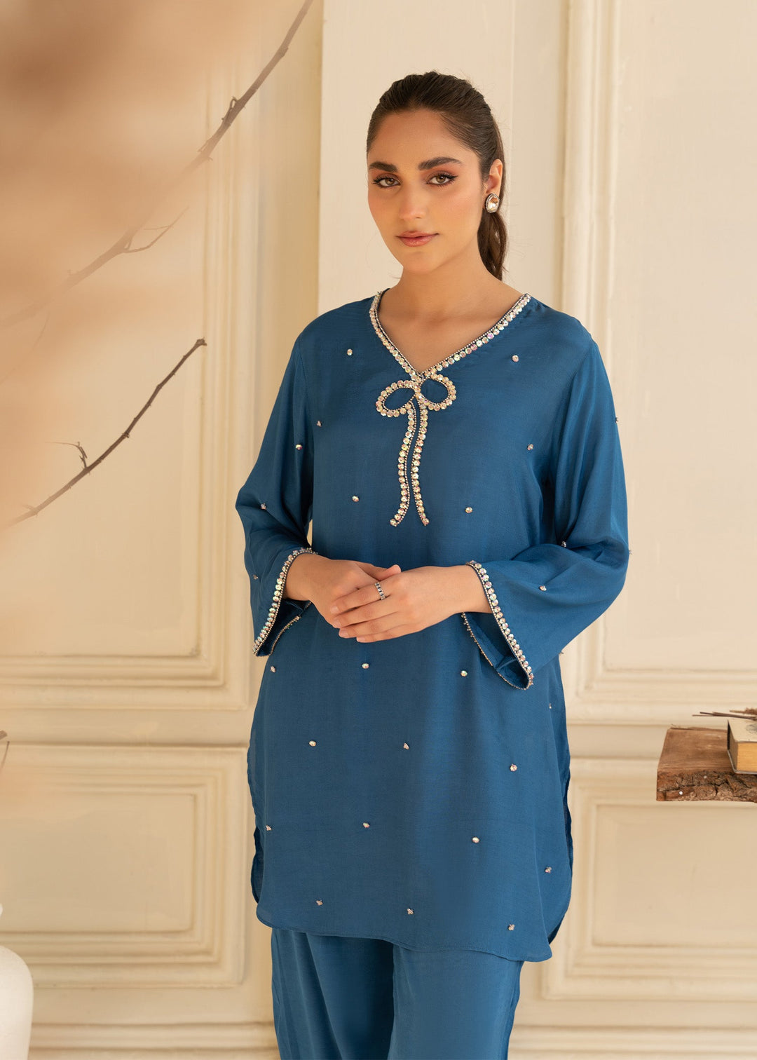 Allure by IH - SOHA - Blue - Thai Silk - 2 Piece