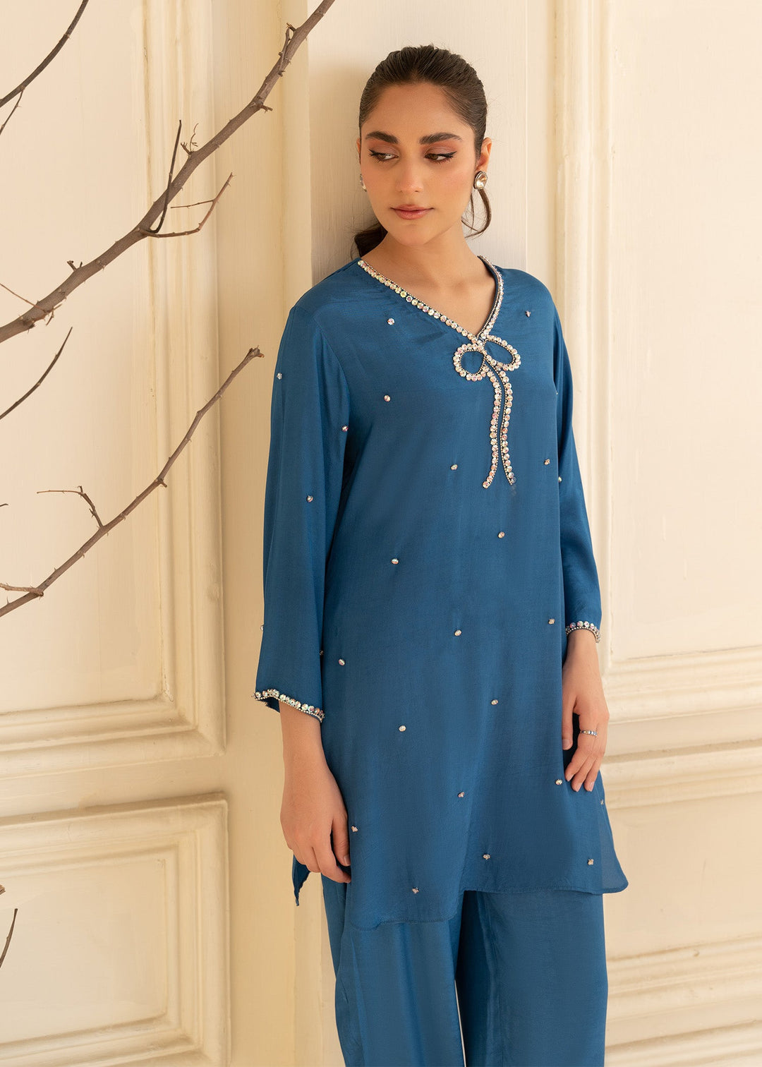 Allure by IH - SOHA - Blue - Thai Silk - 2 Piece