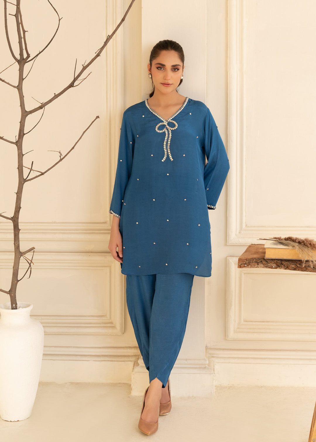 Allure by IH - SOHA - Blue - Thai Silk - 2 Piece