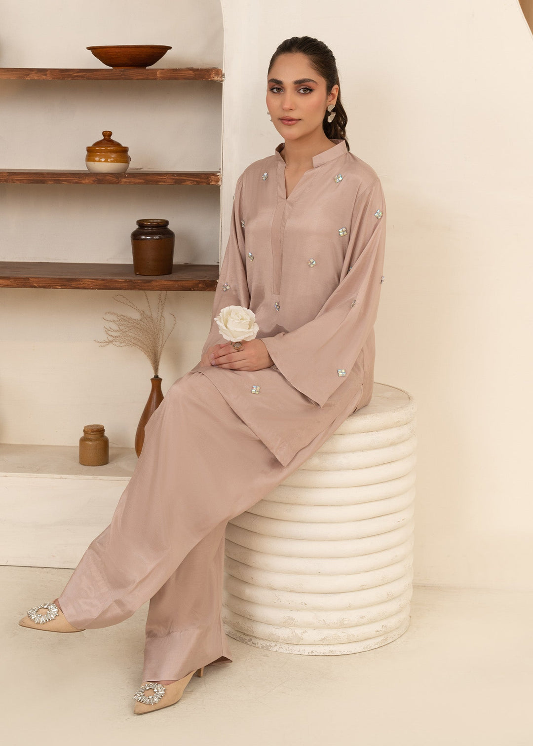 Allure by IH - LINTA - Dusty Rosa - Thai Silk - 2 Piece