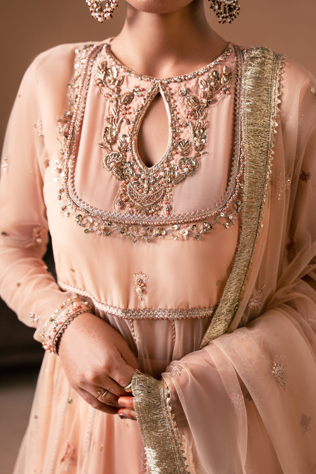 Malook - Sitara - pink - silk - 3 Piece