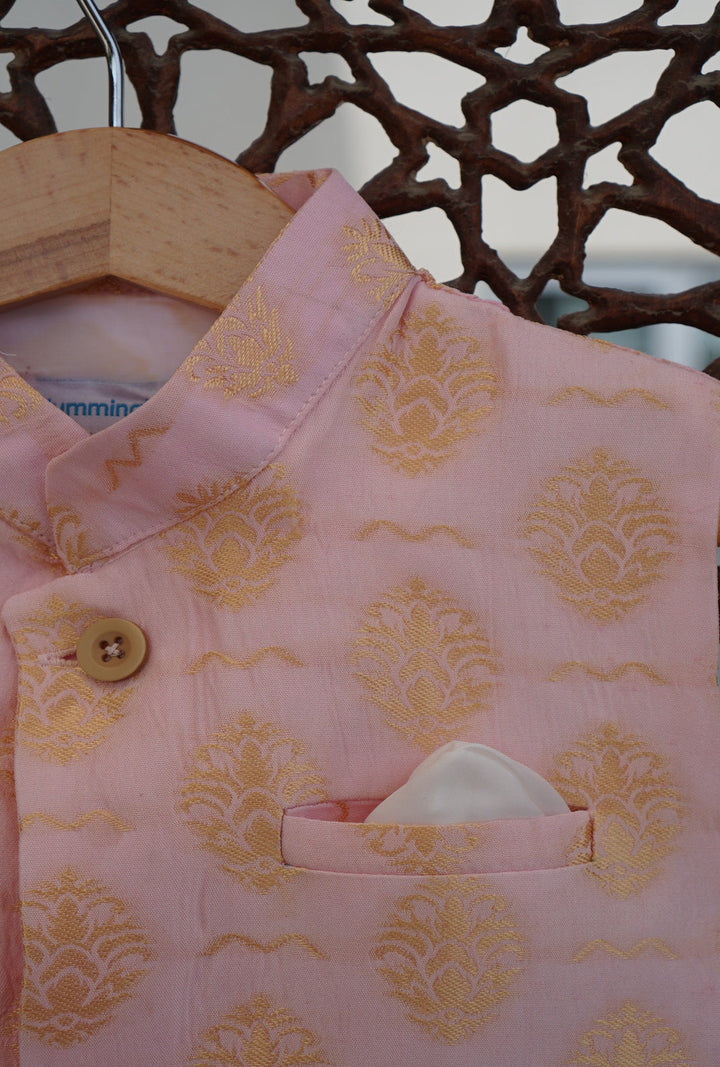 Hummingbirdspk - Rose Quartz Jacquard Waistcoat - 1 piece