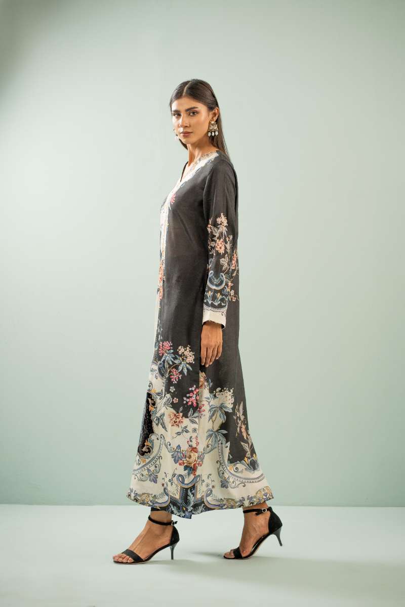 Shamaeel - Baroque Bloom Viscose Silk Suit For Women - Multicolor - 2 Piece