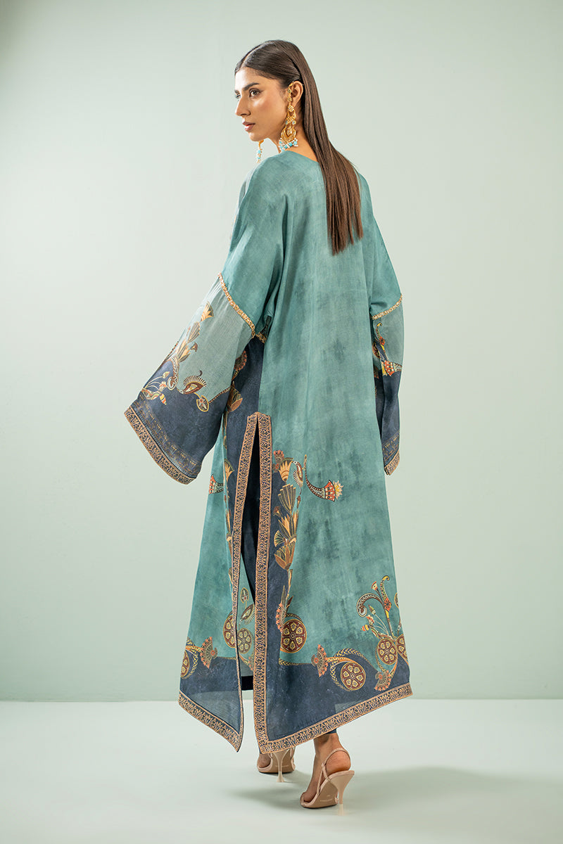 Shamaeel - Teal Heritage - Viscose Silk/Cotton Silk