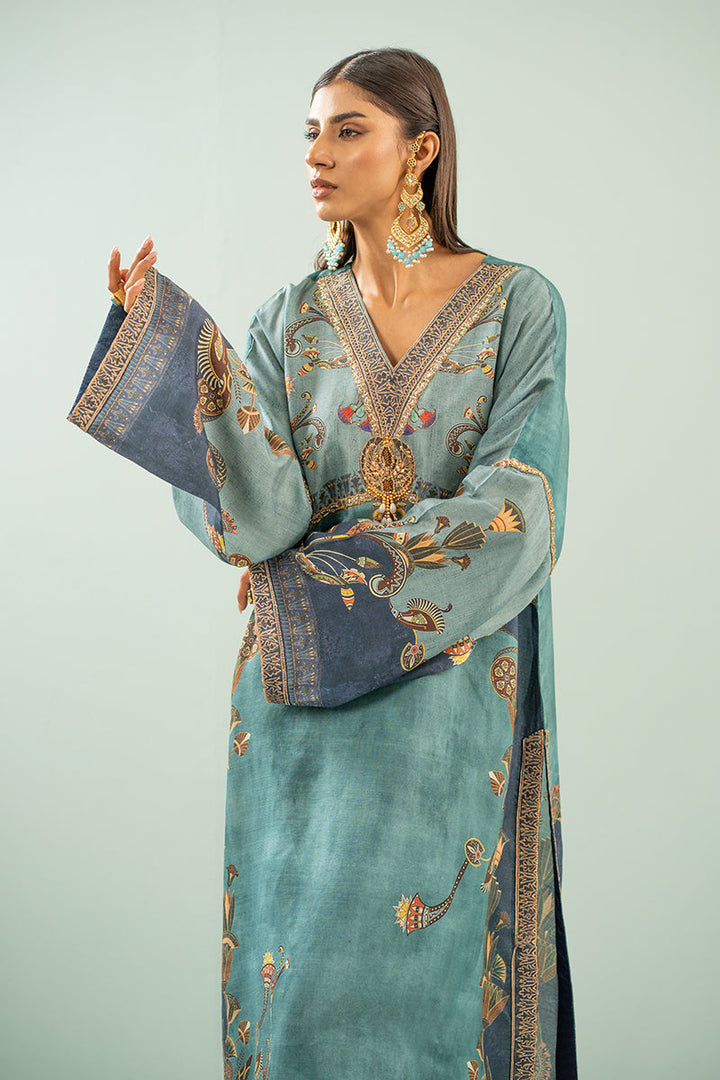Shamaeel - Teal Heritage - Viscose Silk/Cotton Silk
