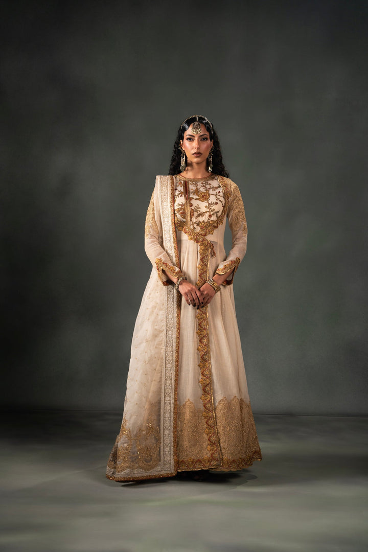 Nilofer Shahid - Hurram - Cream - 3 Piece