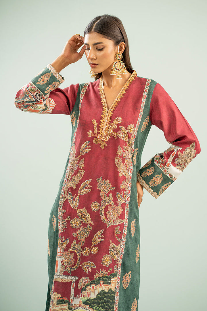Shamaeel - Rosewood Scenic Suit - Viscose Silk/Cotton Silk