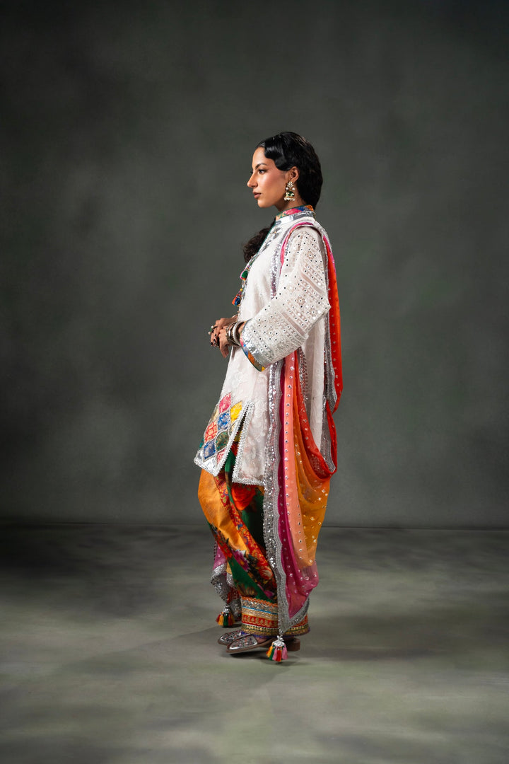 Nilofer Shahid - Kosem - White - 3 Piece