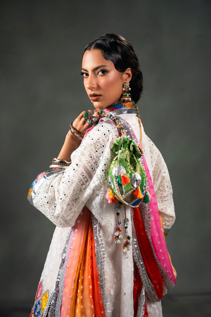 Nilofer Shahid - Kosem - White - 3 Piece