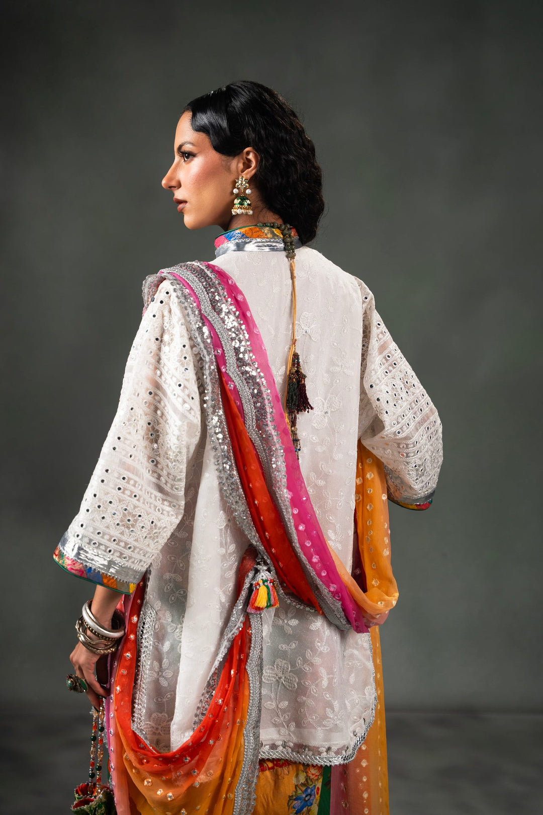 Nilofer Shahid - Kosem - White - 3 Piece