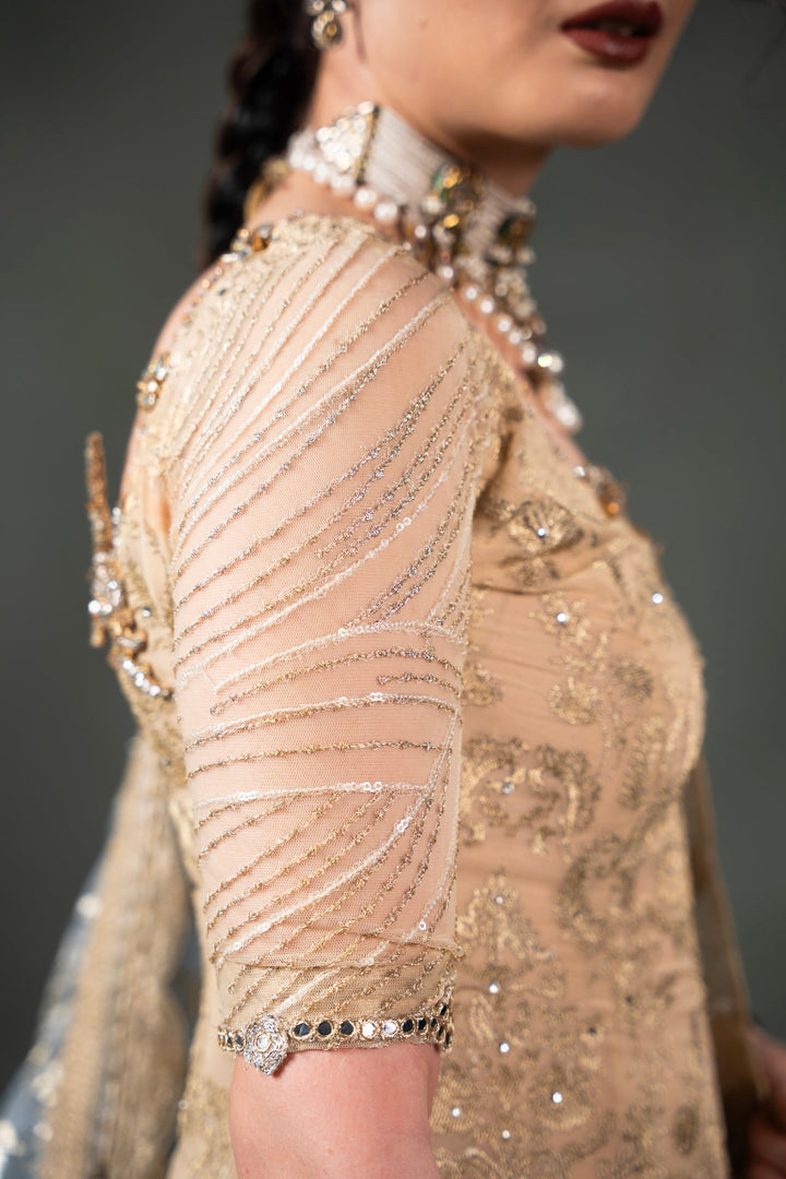 Nilofer Shahid - Mihrimah - Blue Gold - 3 Piece