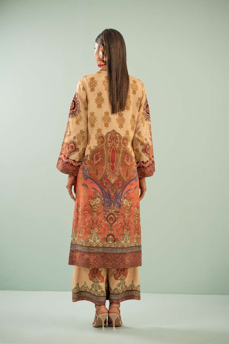 Shamaeel - Paisley Paradise Viscose Silk Suit For Women - Multicolor - 2 Piece