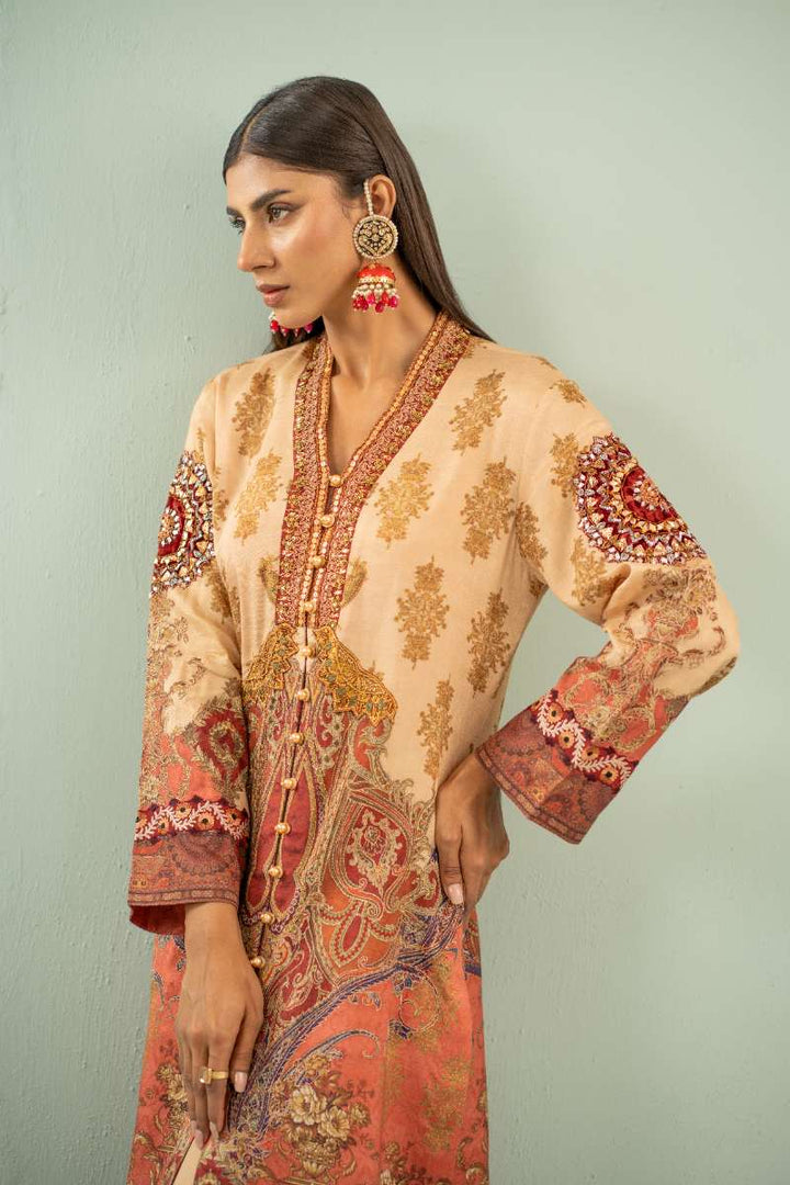 Shamaeel - Paisley Paradise Viscose Silk Suit For Women - Multicolor - 2 Piece