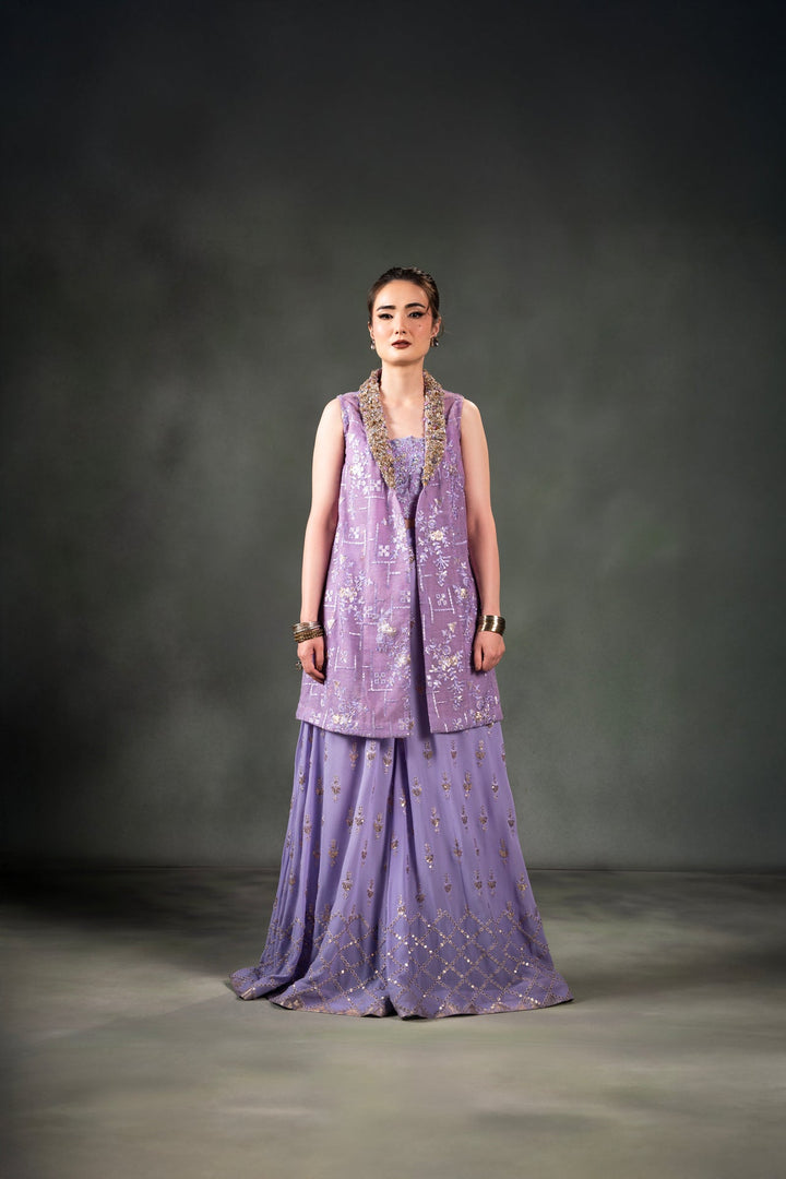 Nilofer Shahid - Mehr - Purple - 3 Piece