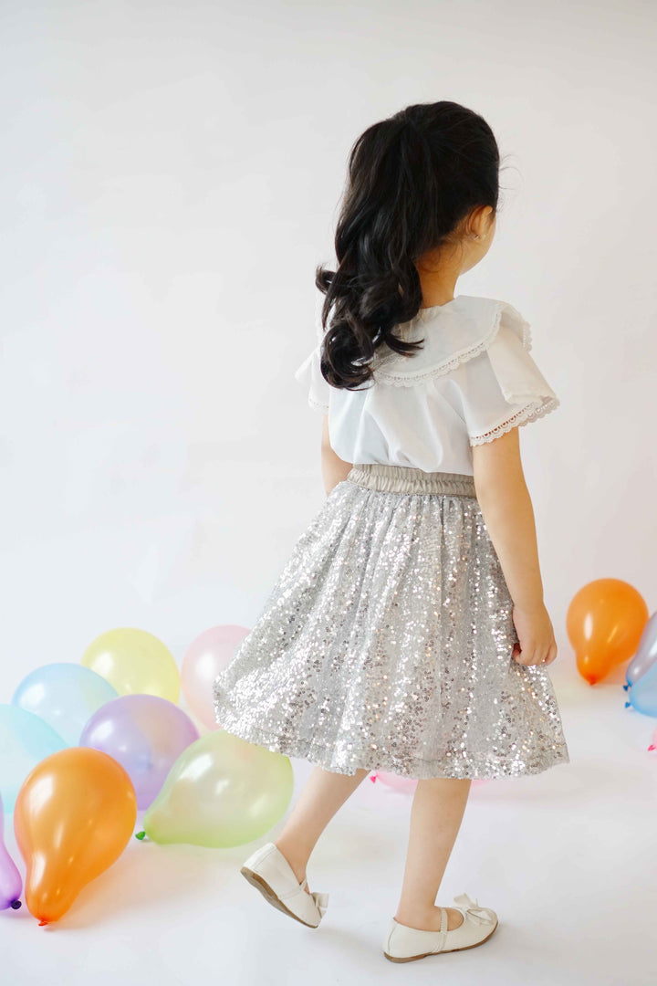 Hummingbirds - Starlight Sequin Skirt - Silver - 1 Piece