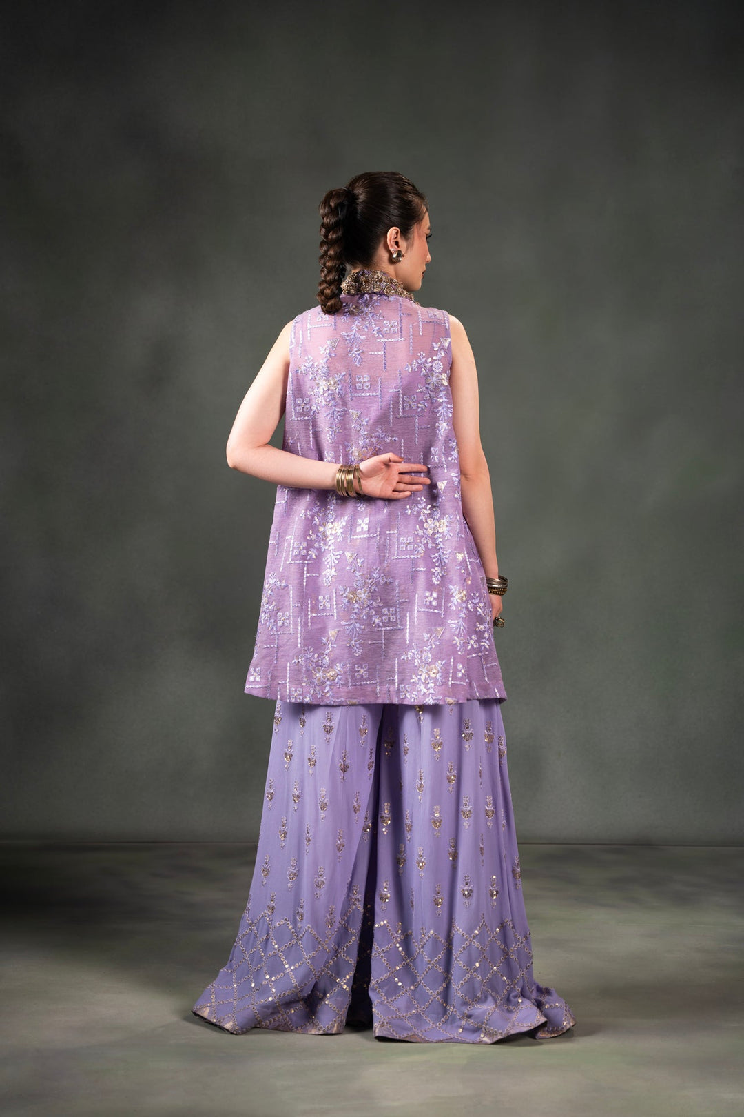 Nilofer Shahid - Mehr - Purple - 3 Piece