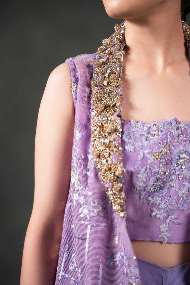 Nilofer Shahid - Mehr - Purple - 3 Piece