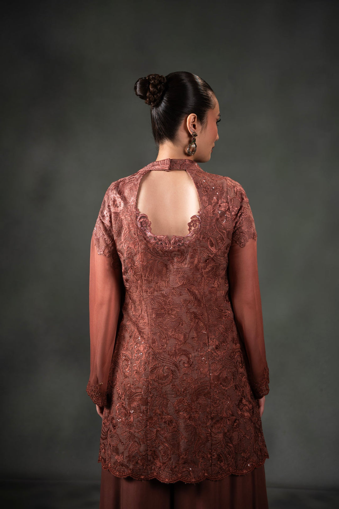 Nilofer Shahid - Hatice - Brown - 3 Piece