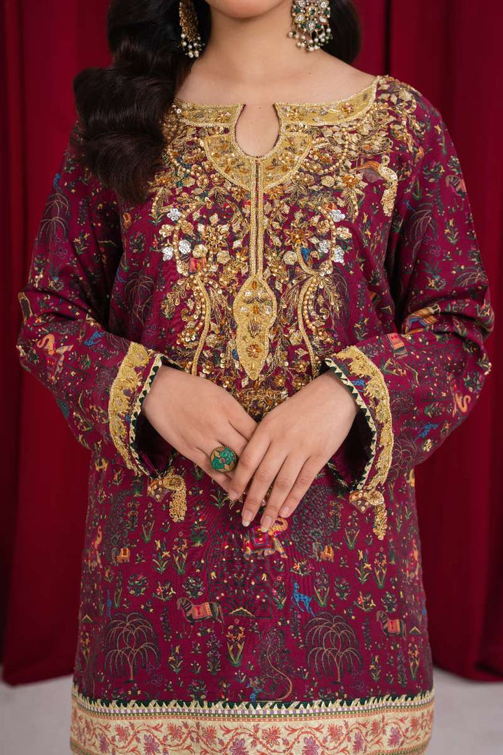 Zaaviay - Pum Twist Tango Suit For Women - Mustard - 3 Piece