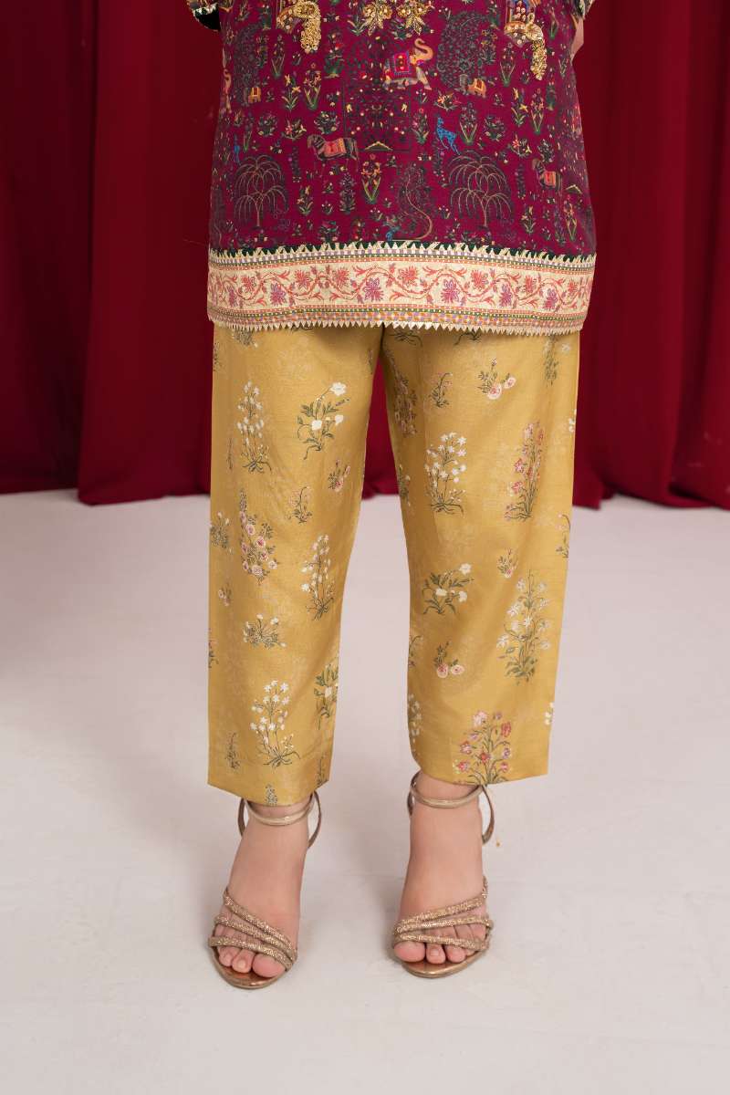 Zaaviay - Pum Twist Tango Suit For Women - Mustard - 3 Piece