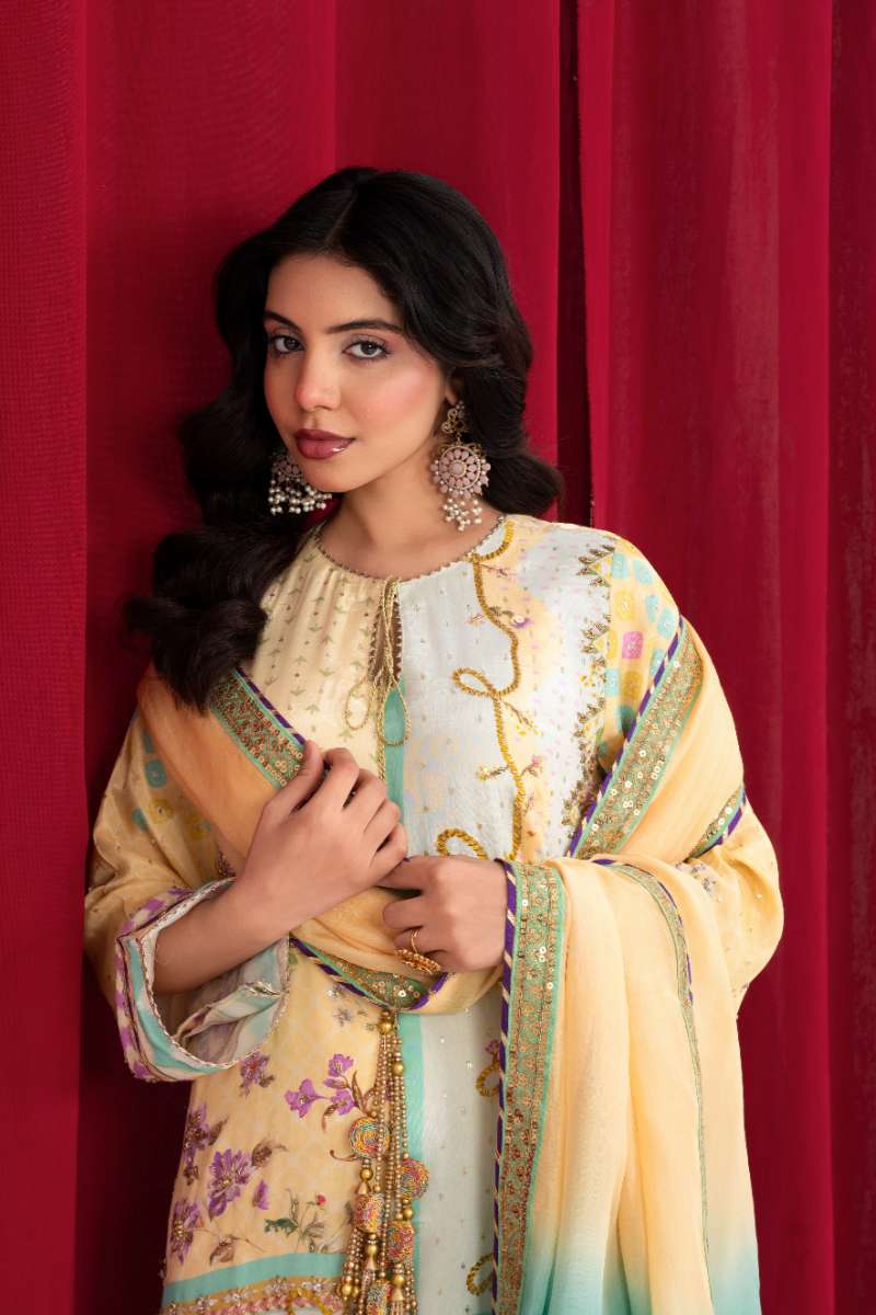 Zaaviay - Lemon Pop Splash Suit For Women - Yellow - 3 Piece