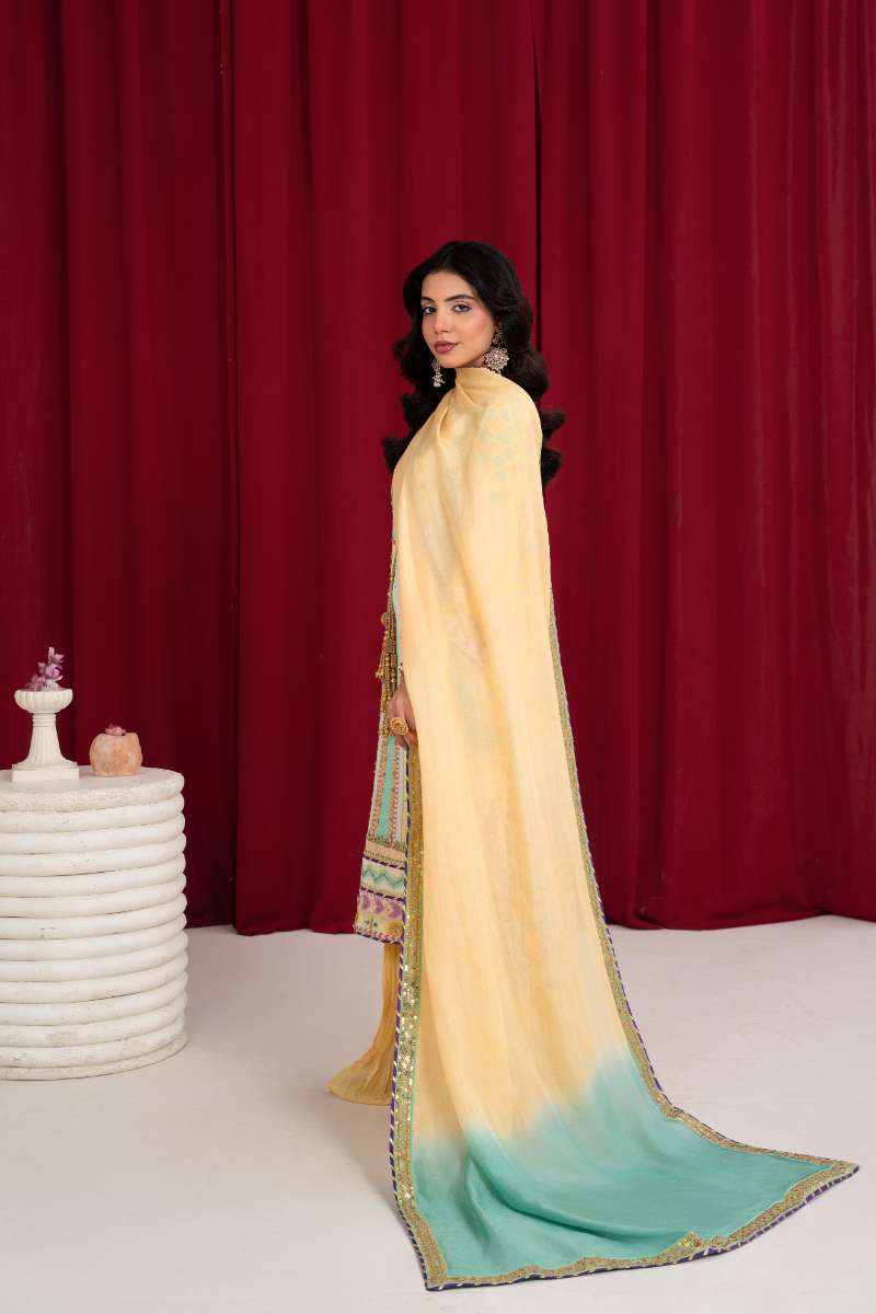 Zaaviay - Lemon Pop Splash Suit For Women - Yellow - 3 Piece