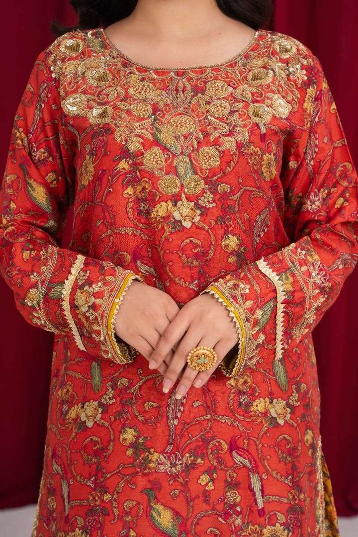 Zaaviay - Tangerine Tumble Suit For Women - 3 Piece