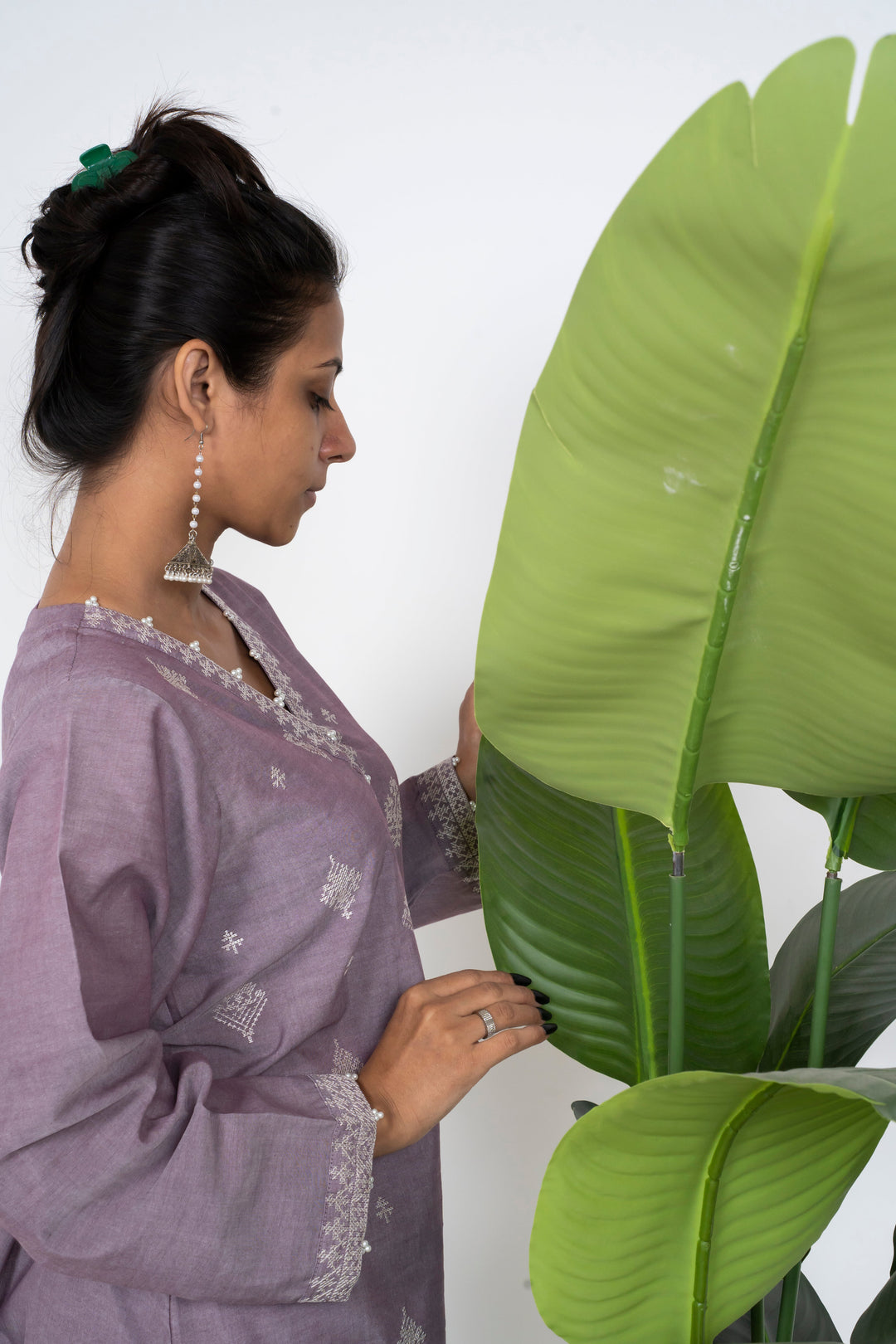 Ayla Studio - Solid Embroidered | 2-Piece Rtw | Lilac