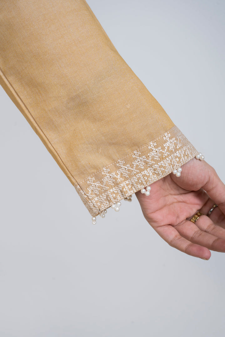 Ayla Studio - Solid Embroidered | 2-Piece Rtw | Beige