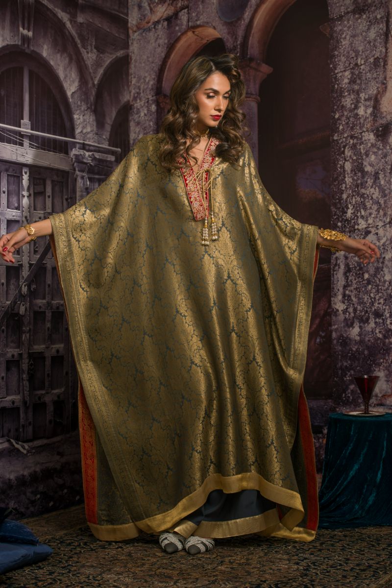 kaftan dresses by pakistani designers Kaftan dress | Velvet Kaftan dress | Kaftan style dress | latest dress ideas | Trending designs | Wedding dress ideas