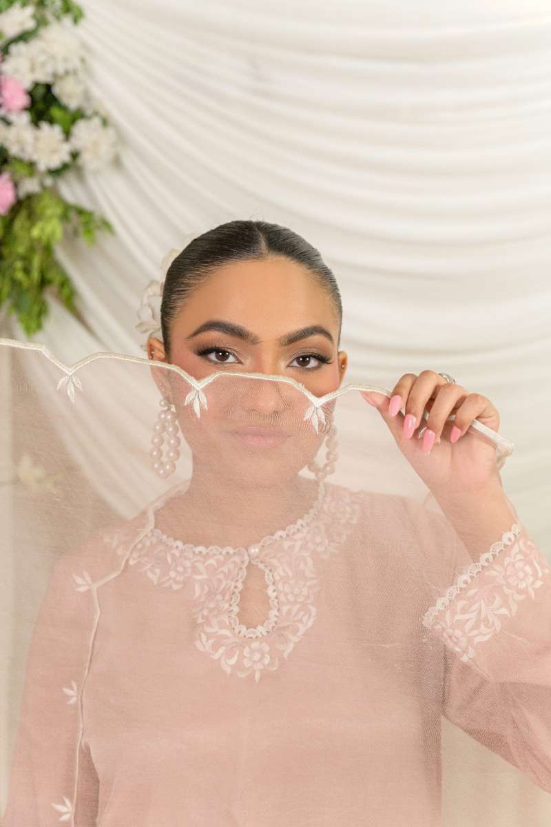 Alishba Kashif - Belle - Blush Pink - Viscose Silk - 3 Piece