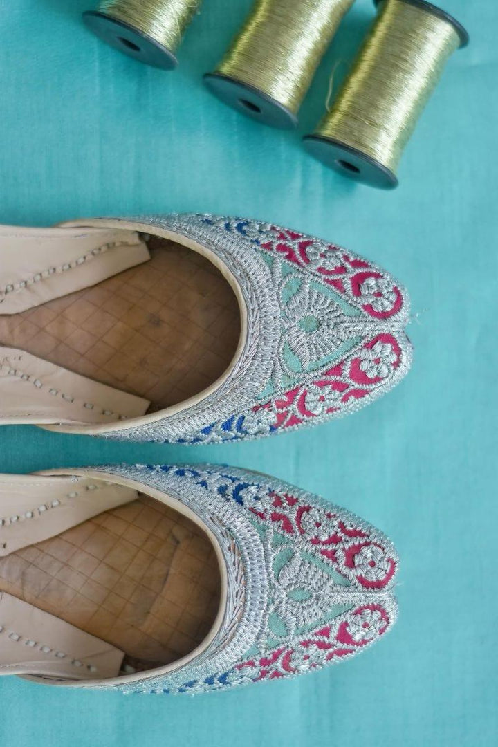 Chapter 13 - Anarkali Khussa - Mint/Silver - Studio by TCS