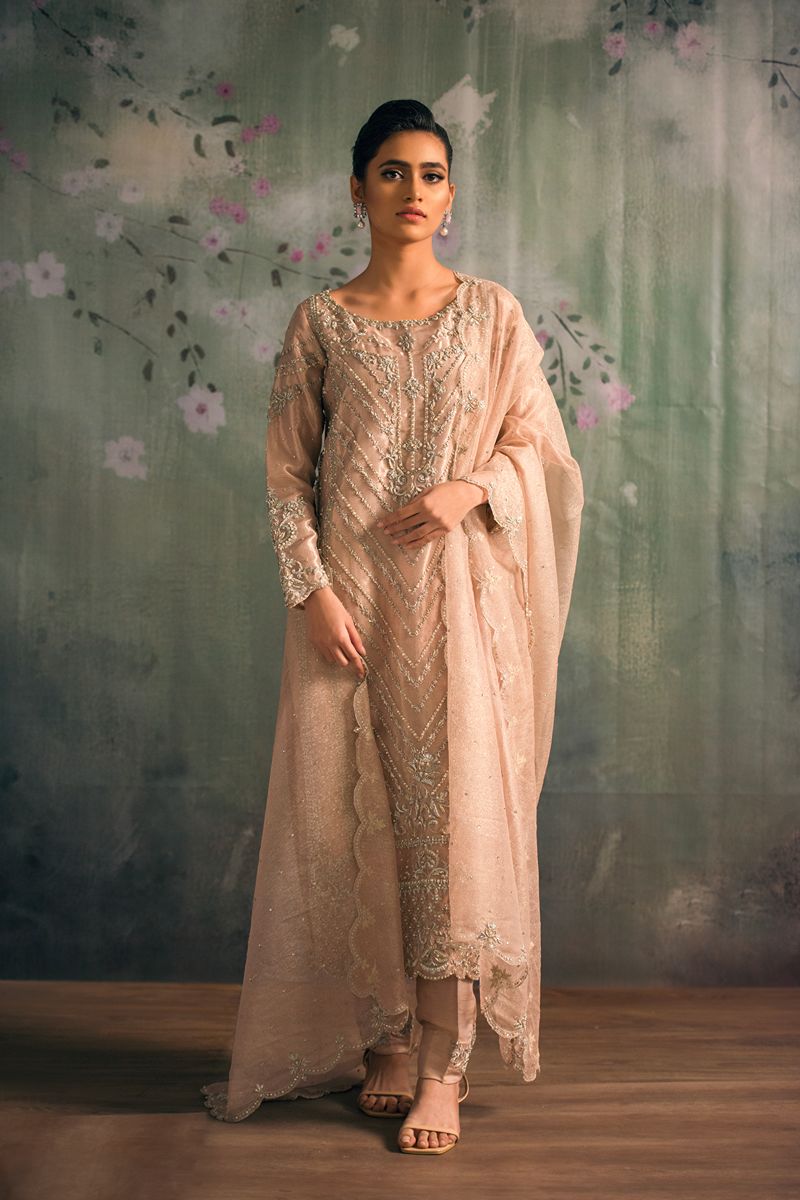 Yasmin Zaman Zoya 3 Piece Suit Pink