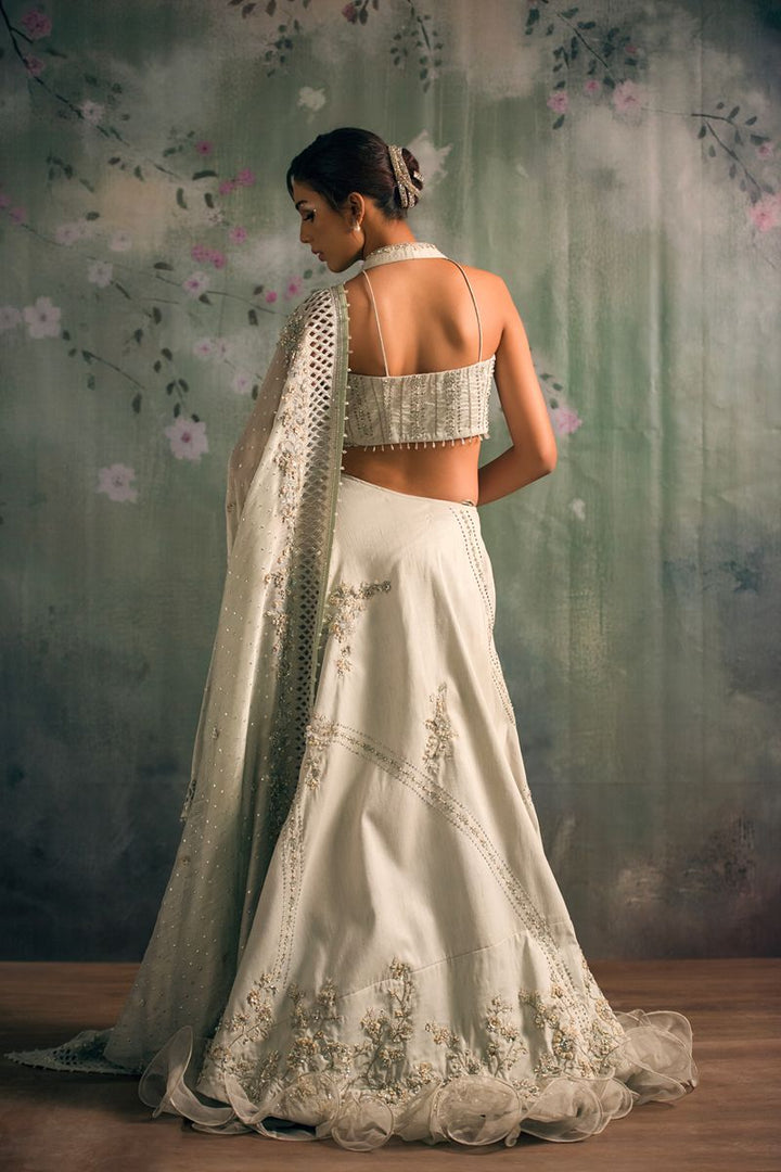 Yasmin Zaman Mishal Lehnga choli Blue 3 Piece