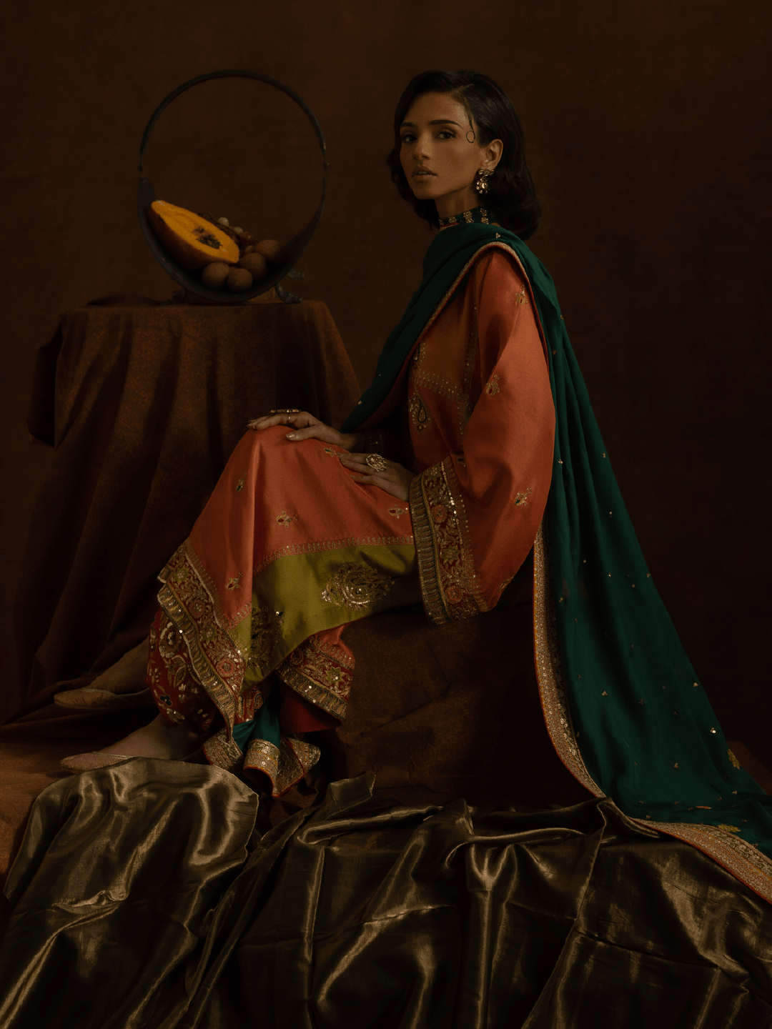 Sanam Chaudhri Jahanray Brown 2 Piece