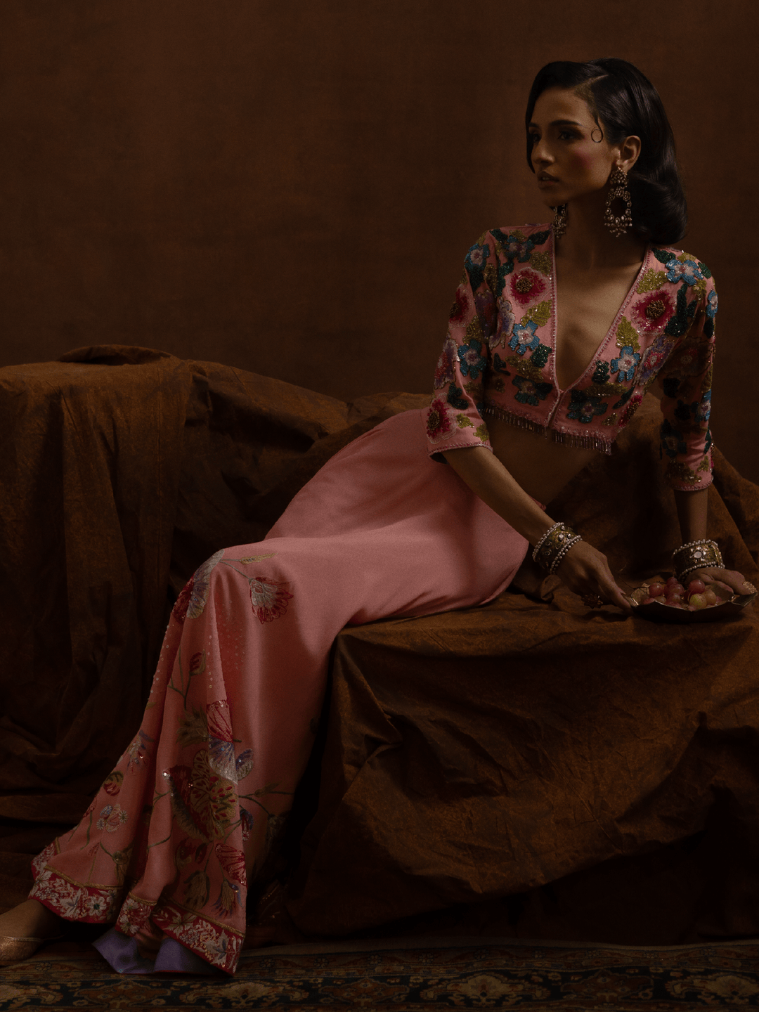 Sanam Chaudhri Fehroza Pink 2 Piece