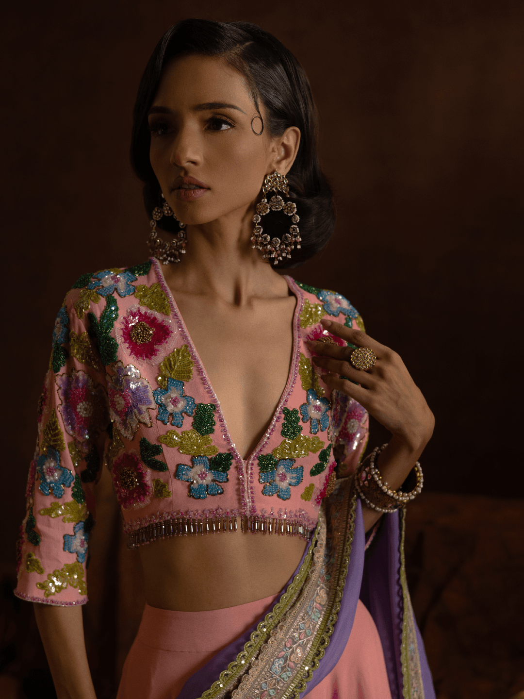 Sanam Chaudhri Fehroza Pink 2 Piece